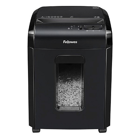 Fellowes Шредер Powershred 10M FS-4630601{DIN P-5, 2х15мм, 10лст., 19лтр., Safety Lock}, с микрорезк