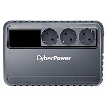 ИБП CyberPower BU600E {Line-Interactive, 600VA/360W (3 EURO), 12В/5 Ач х 1}