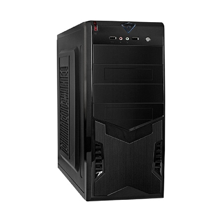 Exegate EX280388RUS Корпус Miditower Exegate CP-604 Black, ATX, <CP450W, 80mm>, 2*USB, Audio
