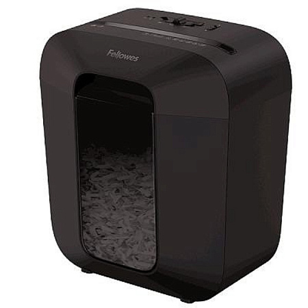 Fellowes Шредер PowerShred LX25 FS-41705(01) {DIN P-4, 4х37мм, 6 лст., 11,5 лтр., уничт.: скрепки,