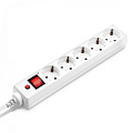 BURO Сетевой фильтр, 5 розеток, 1.8 метра, (500SH-1.8-W), белый (коробка) {992284}