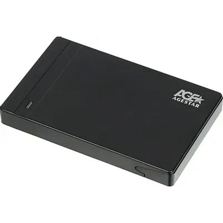 AgeStar 3UB2P3 (BLACK) пластик, чёрный. UASP USB 3.0 Внешний корпус 2.5" SATAIII HDD/SS