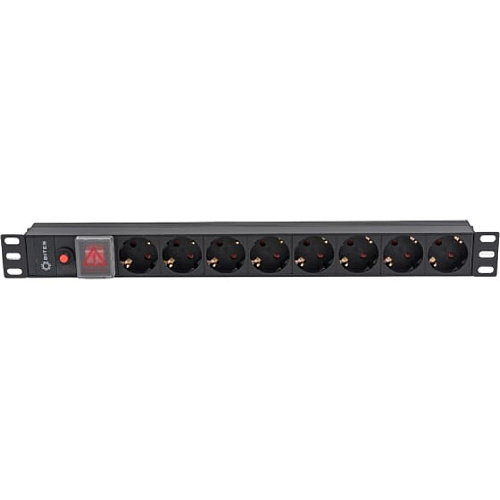 5bites PDU819A-07 Блок розеток 8S / AL / SWITCH / 1U / 19&amp;quot;