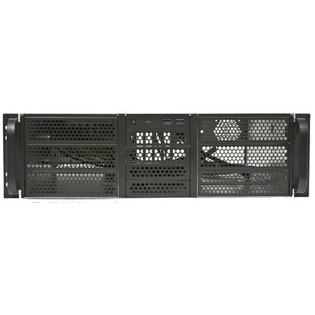 Procase RE306-D6H4-A-45 Корпус 3U server case,6x5.25+4HDD,черный,без блока питания(PS/2,mini-redunda
