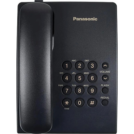 Panasonic KX-TS2350RUB (черный) {повтор номера, регул-ка громкости, кр.на стену}