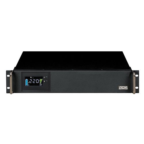PowerCom King Pro RM KIN-3000AP LCD (3U) ИБП {Line-Interactive, 3000VA/2400W, Rack, 6х С13, Serial+U