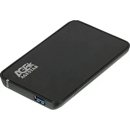 AgeStar SUB2A8 Внешний корпус 2,5" SATA Black (USB2.0, сталь+пластик, безвинтовая конструкция) (SUB2