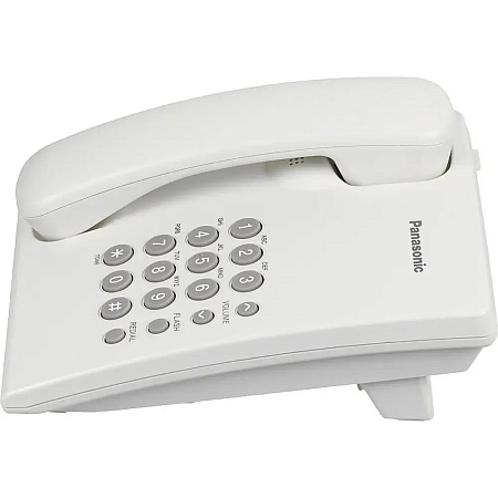 Panasonic KX-TS2350RUW (белый) {повтор номера, регул-ка громкости, кр.на стену}