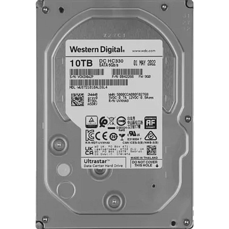 10Tb WD Ultrastar DC HC330 {SATA3 6Gb/s, 7200 rpm, 256mb buffer, 3.5"} [0B42266/0B42301] WUS721010A