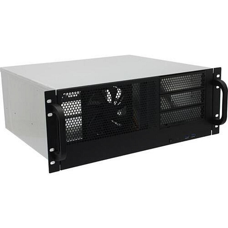 Procase RM438-B-0 Корпус 4U server case,3x5.25+8HDD,черный,без блока питания,глубина 380мм, MB ATX 1