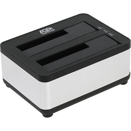 AgeStar 3UBT8 (SILVER) Док станция для HDD 2.5"/3.5" SATA clone, USB3.0, пластик+алюминий, серебрист