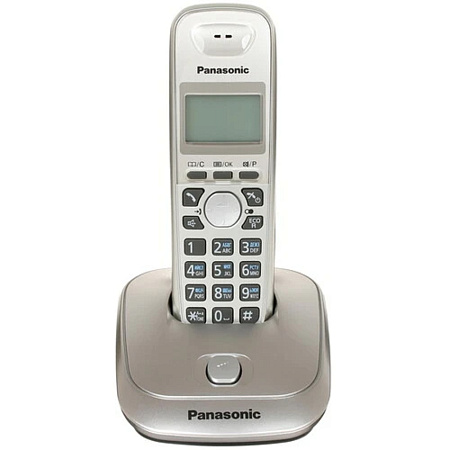 Panasonic KX-TG2511RUN (платиновый) {АОН, Caller ID,спикерфон на трубке,переход в Эко режим одним на