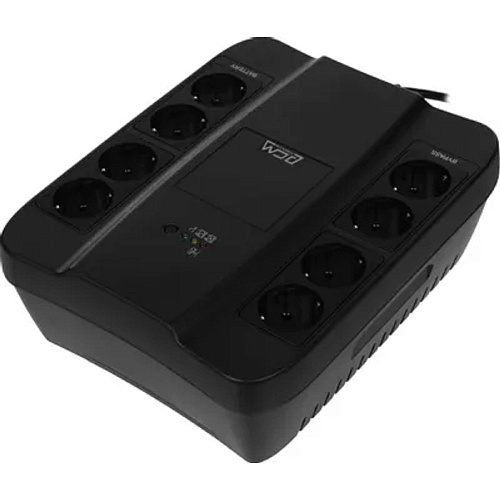 PowerCom Spider SPD-650N ИБП {OffLine, 650VA/390W, Tower, 8xEURO: 4 с резервным питанием, 4 с фильтр