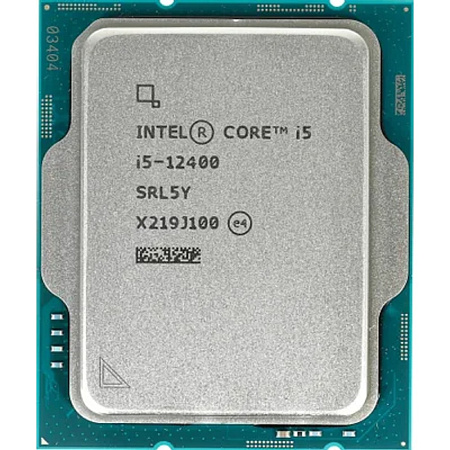 CPU Intel Core i5-12400 Alder Lake OEM {2.5 ГГц/ 4.4 ГГц в режиме Turbo, 18MB, Intel UHD Graphics 73