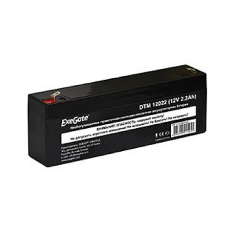 Exegate EX282957RUS Аккумуляторная батарея DTM 12022 (12V 2.2Ah, клеммы F1)